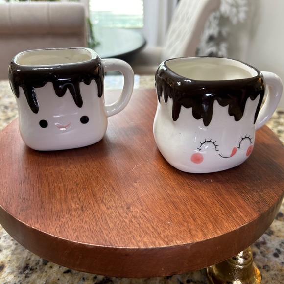 S'mores Ceramic Marshmallow Coffee mug Hot Chocolate Mug Espresso Mug - Picture 2 of 2